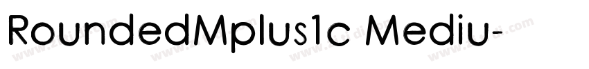 RoundedMplus1c Mediu字体转换